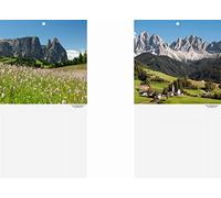 Fontana 107034413 Calendario rueckwand paesaggio motivo montagne per giorno di abreissk Alender N. 13, 180 X 330 mm