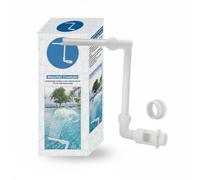 Fontana a Cascata a Doppia Testa Installazione Facile per Piscine fuori Terra