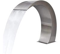Fontana a Cascata da Giardino in Acciaio Inossidabile per laghetti e Piscine, Elemento d'Acqua Resistente per paesaggi Eleganti.