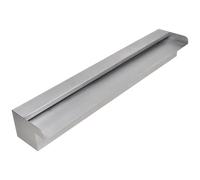 Fontana a Cascata per Giardino Rettangolare Acciaio Inox 60 cm