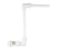 Fontana a cascata per piscina, 2 teste a fontana, irrigatore d'acqua per decorazione del cortile, spray regolabile e funzionamento senza alimentazione, uso esterno in giardino o piscina (bianco)