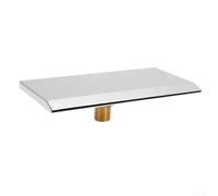 Fontana a cascata per piscina con struttura in acciaio inox lucidato a specchio, per piscine fuori terra e uso all'aperto