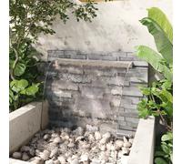 vidaXL Fontana a Cascata per Piscina Rettangolare Acciaio Inox 110 cm