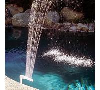 Fontana a cascata per piscine, direzione dello spruzzo regolabile, adatta per la maggior parte delle connessioni filettate da 1 5 pollici
