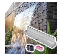Fontana a Cascata Personalizzabile per Piscina, con Cascata, Dimensioni da 30 a 218 cm, Ideale per Patio, terrazze, Giardini e Ville - Elemento d'Acqua a Incasso per l'arredamento del giardi