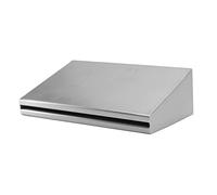 Fontana a Cascata Rettangolare in Acciaio Inox 12V G1 1/2 Filettatura Interna con Luce LED per Piscina Giardino