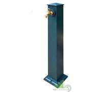 FONTANA A COLONNA ALLUMINIO QUADRATA 16x16xH90 CM GRIGIO ESTERNO GIARDINO