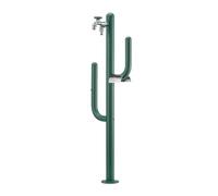 Fontana a colonna Arizona 42/ARZ completa di impianto, doppio rubinetto e porta tubo (VERDE)