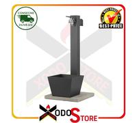 FONTANA A COLONNA CON BASE, VASCHETTA E PORTAGOMMA 42/QRRV