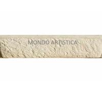 FONTANA A COLONNA CON VASCA DA GIARDINO PER ESTERNO IN CEMENTO PIETRA H 94 CM