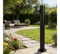 Fontana a Colonna, Elemento d'Acqua da Giardino, Dispenser d'Acqua a Colonna da Pavimento, Rubinetto Verticale da Esterno, Colonna d'Acqua da Giardino per Lavare Il Patio (Stile 2,