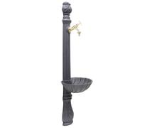 Fontana a colonna Osiride in ghisa con rubinetto e vasca per casa giardino