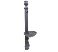 Fontana a colonna Osiride in ghisa senza rubinetto con vasca per casa giardino