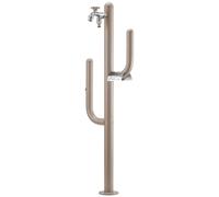 Fontana a Colonna Rubinetto Doppio in Ottone e Porta Tubo Arizona Belfer 42/ARZ