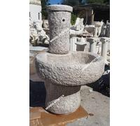 FONTANA A COLONNA VASCA LAVANDINO PER ESTERNO IN CEMENTO MARMO PIETRA ALT. 113
