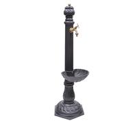 Fontana a colonna Venere in ghisa con vasca per casa giardino