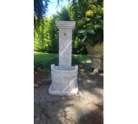 FONTANA A COLONNINA COLONNA DA GIARDINO PER ESTERNO IN CEMENTO MARMO ALT 86 CM