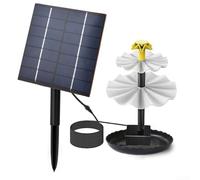 Fontana a energia solare da 2 W, per esterni, per laghetto di uccelli, giardino, pompa a flusso multistrato in ABS, nessuna batteria richiesta, per una facile installazione