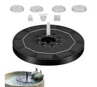 Fontana a Energia Solare - Fontana ad Energia Solare con Luci,6 Ugelli Automatico Per Giardino Terrazza Laghetto Decorazioni Esterno