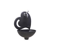 Fontana a muro Afrodite colore ghisa rubinetto in ottone per casa giardino