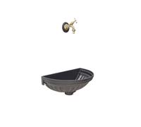 Fontana a muro casa esterni Versilia con rubinetto in ottone 303/B
