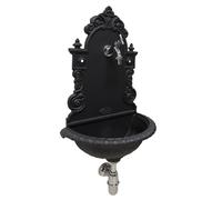 Fontana a muro Pamplona colore ghisa rubinetto e sifone ottone casa e giardino