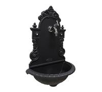 Fontana a muro Pamplona colore ghisa rubinetto ottone per casa e giardino