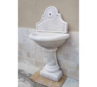 FONTANA A MURO PARETE LAVANDINO SU COLONNA DA GIARDINO PER ESTERNO CEMENTO H 128