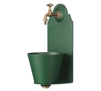 Fontana a Parete da Giardino con Rubinetto Belfer 42/PR Verde