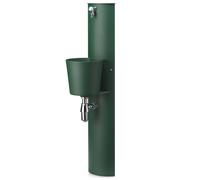 Fontana a Parete da Giardino con Rubinetto e Secchio Belfer 42/PRT Verde