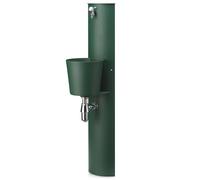 Fontana a Parete da Giardino con Rubinetto e Secchio Belfer 42/PRT Verde