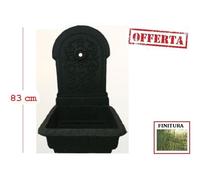FONTANA A PAVIMENTO IN GHISA PESANTE VERDE ANTICHIZZATO DA GIARDINO ESTERNO