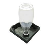 Fontana acqua lucertola - Distributore automatico di acqua per tartaruga, ciotola di cibo per tartaruga, erogatore di acqua per tartaruga, canale di abbeveramento per tartaruga, foro d'acqua per