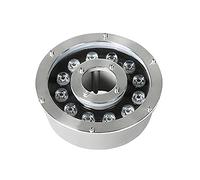Fontana ad anello con luce LED 12V 24V faretti subacquei per fontane Foro centrale Luci subacquee dello stagno IP68 impermeabile Luci della fontana del parco quadrato Luci della caratteristica dell'ac