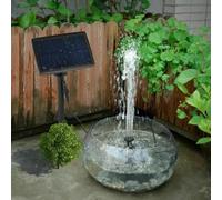 Fontana ad energia solare da 1,5 W 7 V, pompa sommergibile per laghetto ad energia solare, per fontana d'acqua da giardino e sistema di circolazione per laghetti, mini fontana o pompa da giardino