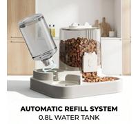 Fontana automatica per animali domestici di design integrato, con grande capacità e basso consumo, per il flusso d'acqua continuo, facile da pulire, adatta per l'uso giornaliero di gatti e cani. Prodo