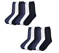 Fontana Calze, 12 paia di calze bambino/a ragazzo/a in caldo cotone elasticizzato. Prodotto Italiano (23-26, 12 A Pois)