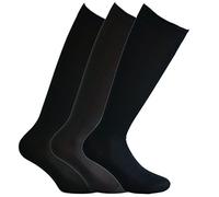 Fontana Calze, 12 paia di calze LUNGHE in puro cotone Filo di Scozia elasticizzate, confortevoli e rinforzate su punta e tallone. Prodotto Italiano. ASSORTITO - TG 10,5/11(38/41,5)