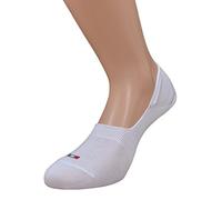 Fontana Calze, 12 paia di fantasmini salvapiede in cotone Filo di Scozia elasticizzato con elastico comfort con logo Italia. BIANCO tg 35/38