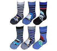 Fontana Calze, 6 paia di calze bimbo antiscivolo in morbido cotone (27-31, disegno2)