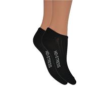 Fontana Calze, 6 paia di calze DONNA sport, fitness, pariscarpa con punta e tallone rinforzati. NERO TG 38/40