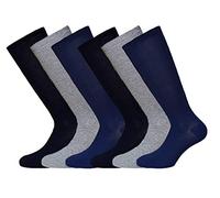 Fontana Calze, 6 paia di calze lunghe bambino ragazzo in caldo cotone elasticizzato. Prodotto Italiano (31-34, 6 Assortito)