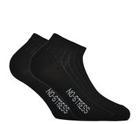 Fontana Calze, 6 paia di calze UOMO cotone elasticizzato mod. CAVIGLIA no stress con punta e tallone rinforzati. NERO TG 44/47