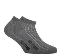 Fontana Calze, 6 paia di calze UOMO cotone elasticizzato mod. CAVIGLIA no stress con punta e tallone rinforzati. GRIGIO TG 38/40