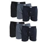 Fontana Calze & Intimo 6 Pezzi di Boxer Uomo in Cotone 100% con Apertura e Bottone (6 (50-52))