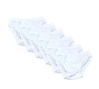 Fontana Calze Set da 6 Paia di Slip Bambino in Cotone 100% con Filato Certificato e Taglie dalla 2 Anni alla 10.