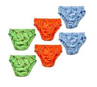 Fontana Calze Set da 6 Slip Bambino in Cotone 100% con Filato e Colori anallergici e Taglie dalla 2 Anni alla 8. Taglia 6 Anni