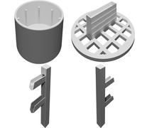 Fontana Cascata da Scrivania Decorativa - Set Torri per Mini Pompa USB