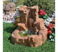 Fontana cascata vetroresina Toce con pompa