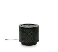 Fontana con Led Ø25x23 cm in Metallo Miki Nera